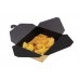 Контейнер для еды бумажный Fold Box, Черный/Крафт, 600 мл